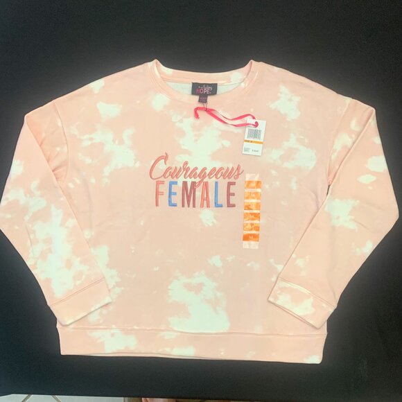 Susan G Komen "Courageous Female" Sweatshirt - NWT - Picture 1 of 4